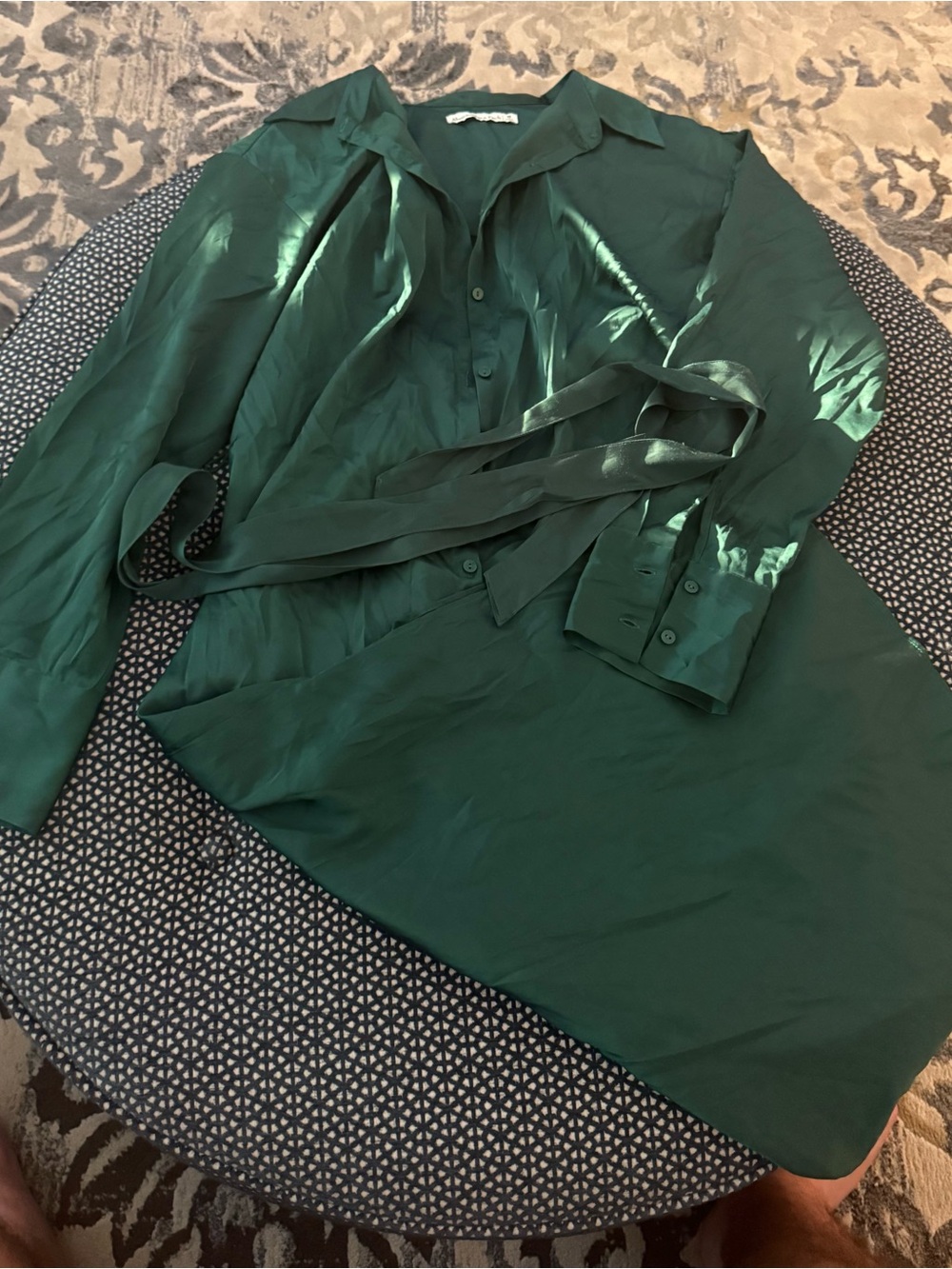 Abercrombie & Fitch Emerald Green Long Sleeve Dress